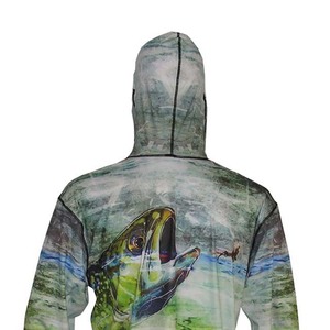 Camisa de Pesca con Capucha para Hombre, Sublimada, Protección Solar UPF 50, Anti-UV, Sudadera con Capucha para Exteriores, Poliéster, Manga Larga - Product Image 5