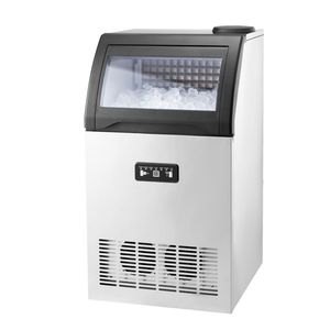 Macchina per il Ghiaccio Professionale da Cucina, Produzione 130 libbre/24H, Capacità di Stoccaggio 33 libbre, 55 Cubetti di Ghiaccio, 15 Minuti, Display Digitale LED - Product Image 1