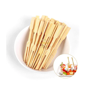 ส้อมไม้ไผ่ขนาดเล็กเป็นมิตรกับสิ่งแวดล้อม สำหรับเสียบอาหาร ใช้ในงานจัดเลี้ยง ขายส่งจำนวนมาก - Product Image 4