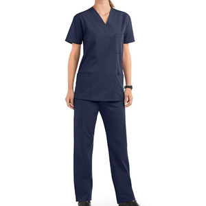 Summer Hospital Medical Men's Scrub Suits Comfortable Canvas Fabric Nursing Surgical Uniform <b>Sets</b> <b>Doctor</b> Wear MADE BY HS 2026 - Product Image 4