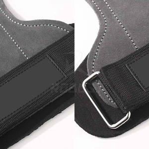 Sangles de musculation en cuir de vachette respirantes pour la gym et les exercices de fitness - Soutien de poignet léger et écologique - Product Image 2