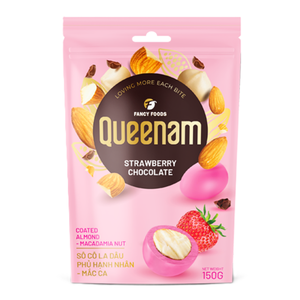 Top Selling Dragee Strawberry <b>Chocolate</b> Coated Almond Macadamia Nuts 150G Snacks Manufacturer Direct Sell Global HALAL OEM/ODM - Product Image 1