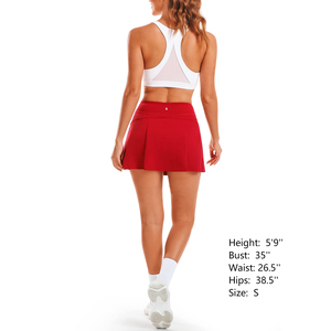 Women Tennis Skirts Mid Waist Athletic Skirt For Training Quick Dry Court Sports Premium Quality Fabric For Daily <b>Exercise</b> - Product Image 4