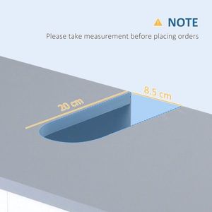 White As Pedestal Sink Storage Cabinet Double-Door Under Sink Vanity for Bathroom - Product Image 5