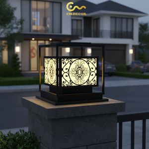 Outdoor <b>Post</b> Lamp Inox Material 3500K Warm White AC 220V for Villa Fence Gate Column Decorative Modern <b>Light</b> Ip65 VietNam - Product Image 4