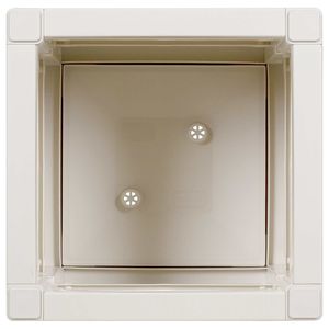 Boîte à fleurs en plastique blanc 14,17 x 14,17 x 13,78 pouces pour plantes et jardinières - Product Image 5