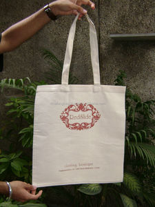 Custom Cotton Tote Bag Reusable Eco Friendly Shopping Bag Long Handle Zipper Closure - Product Image 4