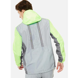 Veste coupe-vent légère et imperméable en toile pour homme avec fermeture éclair, capuche, logo personnalisé, respirante, grandes tailles, haute qualité pour l'extérieur - Product Image 2