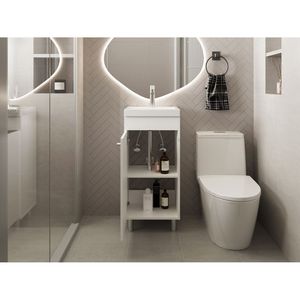 Lavabo Blanco para Baño Waterford, Elegante y con Estilo - Product Image 2