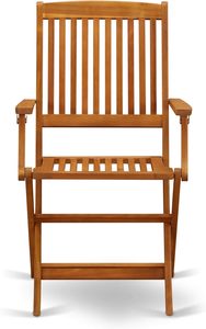 Premium Solid Wood Eco-Friendly Folding <b>Outdoor</b> Dining <b>Table</b> Set 4 Chairs Villa Hotel Patio Garden Restaurant Made Vietnam - Product Image 3