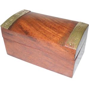 Mini Cofre del Tesoro de madera hecho a mano, embalaje de joyería de lujo para decoración del hogar, artículo artesanal indio de alta calidad, producto superior - Product Image 1
