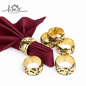 Handcrafted Brass Multi Loop Napkin Ring Elegant <b>Table</b> Setting Holder Decorative Dining Napkin Accessory for Wedding and Home - Product Image 2