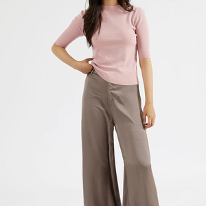 Custom Women <b>Mock</b> <b>Neck</b> T Shirt Soft Fabric High Collar Shirt Slim Fit Casual Fashion <b>Top</b> for Women <b>Mock</b> <b>Neck</b> T Shirt - Product Image 3