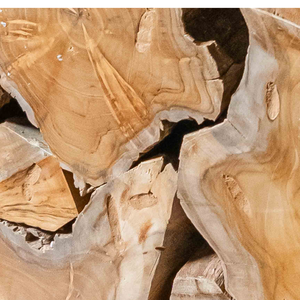 ARTERRA Luxury Handcrafted <b>Rustic</b> Teak Root Cube <b>Coffee</b> <b>Table</b> Modern Design Natural Wood Texture Living Room Furniture - Product Image 2