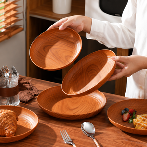 Platos de Bambú Hechos a Mano - Naturales, Aptos para Alimentos - Ideales para el Hogar, Hoteles, Uso en Servicios de Catering/ Sra. Alina - Product Image 2