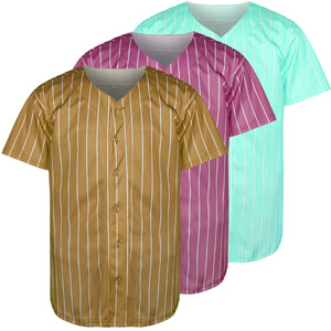Dernier Maillot de Baseball Homme Personnalisé Respirant 100% Polyester Vêtement de Sport Adulte Impression Logo Avant Design Personnalisé Tendance - Product Image 1