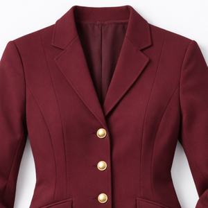 Chaqueta de Equitación Premium Color Borgoña - Blazer para Montar a Caballo con Botones Dorados - Ropa Deportiva de Alto Rendimiento - Product Image 2
