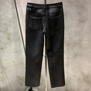 2026 Custom Wholesale Men's <b>Winter</b> Straight Leather Pants Eco-Friendly Breathable 2025 Custom Wholesale Men's <b>Winter</b> Straight - Product Image 5