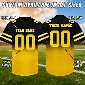 Maillot de football américain pour jeunes, respirant, en maille polyester, sublimation, entraînement, uniforme sportif d'équipe - Product Image 6