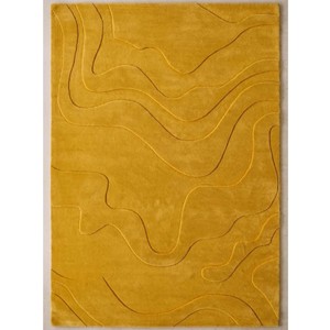 Modern Olive Green Area Rug Abstract Contour Hand Tufted Wool Carpet Contemporary Living Room Bedroom Minimalist Floor Decor Rug - Product Image 4