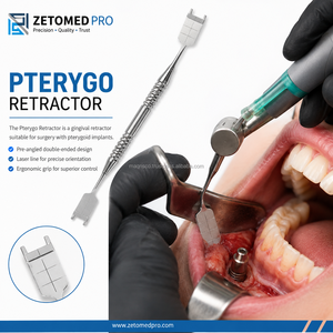 Rétracteur pterygoïde pré-angulé à 2 dents pour la chirurgie d'implantation pterygoïde - Product Image 2