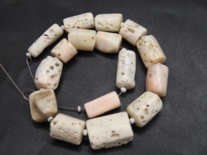 Cuentas espaciadoras de coral marino blanco natural al por mayor, tubulares lisas, tira de 8 pulgadas para diseño de collares y pulseras, certificadas por terceros, Japón - Product Image 2