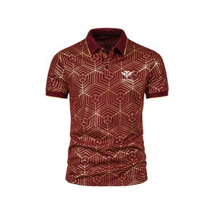 Polo homme uni imprimé pour l'été, manches courtes, service OEM, polos pour hommes adultes - Product Image 6