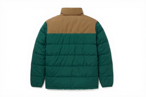 Veste d'hiver matelassée imperméable effet duvet brillant, coupe régulière, style décontracté, couleur unie, personnalisable avec logo, tendance - Product Image 4