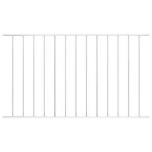 Pannello di Recinzione in Acciaio Verniciato a Polvere Bianco 1,65 m x 1,25 m - Product Image 1