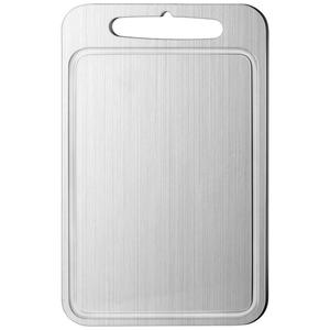 Planche à découper double face en acier inoxydable, antibactérienne, compatible lave-vaisselle, pour la maison - Product Image 1
