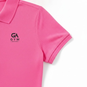 Polo de golf pour homme GYM Active, haute qualité, logo brodé personnalisé, prix abordable, manches courtes, style streetwear décontracté. - Product Image 3