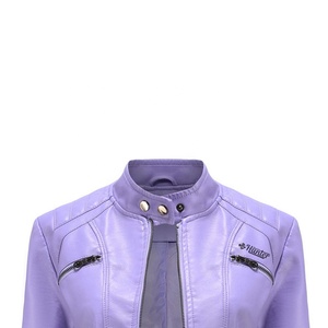 เสื้อแจ็กเก็ตแข่งรถจักรยานยนต์หนังแท้สำหรับผู้หญิงสีและโลโก้ตามสั่ง - Product Image 5