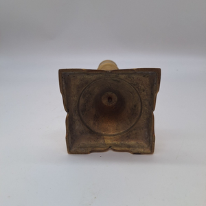 Porte-bougie en laiton vintage, objet décoratif, support de bougie en or antique pour la décoration de la maison, du bureau et du salon - Product Image 4