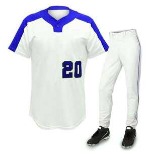 Conjunto de Uniforme de Béisbol Personalizado ODM/OEM, Nuevo Diseño con Cuello en V, Ropa Deportiva Transpirable, Antibacteriana, Tallas Grandes, Personalizable - Product Image 1