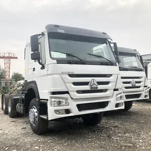 Sinotruk howo tractor truck 6x4 30 Ton used trailer head truck 371hp 375hp for sale in tanzania