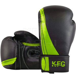 Best Selling Leather Kick Boxing Gloves Breathable Moisture Wicking Adjustable Wrist <b>Strap</b> for All Day Training Superior - Product Image 2