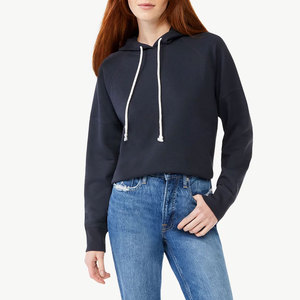 Sudadera con Capucha para Mujer, Manga Larga, Tejido de Algodón, Color Sólido, Corte Regular, para Otoño, con Forro Sherpa, Ultra Suave - Product Image 3