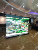 Pantalla LED Plegable X-color, Gabinete de Aluminio Fundido, Exhibición Publicitaria Portátil, Kiosco Digital con Soporte de Piso, 1080P