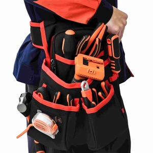 Leather <b>Tool</b> <b>Belt</b> <b>Pouch</b> for Electrician Construction Carpenter <b>Tool</b> Bag - Product Image 3