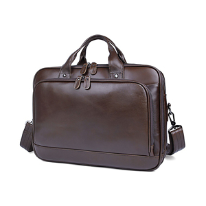 Maletín de Cuero Personalizado para Hombre, Maletín de Negocios de Cuero Genuino, Bolso de Mano Impermeable para Portátil de Oficina - Product Image 3
