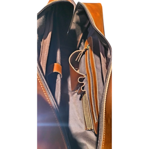 Bolsos para portátil de cuero genuino con logotipo personalizado de la mejor calidad, bolso de cuero elegante y a la moda para hombre, paquete al por mayor de cuero genuino - Product Image 6