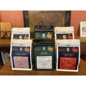 Dark Roast <b>Coffee</b> <b>Beans</b> Blend Arabica Robusta Vietnamese Product Rich <b>Chocolate</b> Taste 12 Months Shelf Life PET Valve Bag - Product Image 5