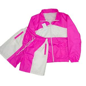 Chándal cortavientos para hombre, conjuntos cortos con cremallera estampada, chaqueta de poliéster y nailon, ropa de temporada de invierno, venta al por mayor, 2025 - Product Image 1