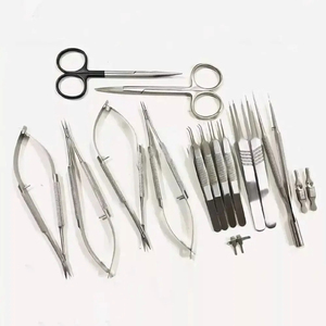 Kit de 17 Piezas de Instrumentos de Microcirugía Manual, Acero Inoxidable, Reutilizables, Herramientas de Precisión para Procedimientos Quirúrgicos - Product Image 2