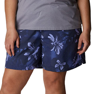 Shorts en molleton 100 % coton pour femme, couleur chinée, légers, avec fentes latérales, vente en gros - Product Image 3