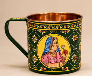 Taza Moscow Mule de Lujo, Estilo Mughal, Jarra de Cerveza de Metal Sólido Resistente, Forma Cilíndrica, Elegante y Tradicional - Product Image 5