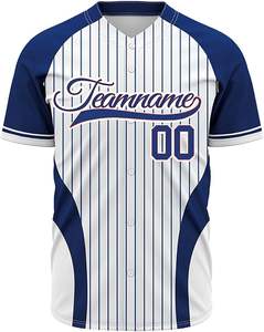 Maillot de baseball personnalisé en coton biologique respirant à manches courtes avec broderie - Product Image 4