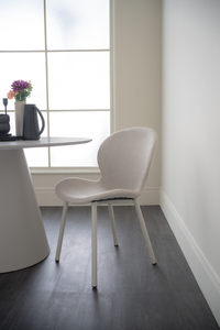 Silla de Comedor Moderna Beige en Stock, con Patas Metálicas Resistentes, para Muebles de Hogar y Oficina en Casa - Product Image 6