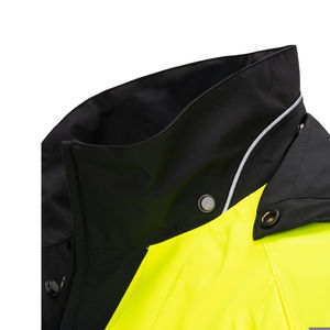 Chaqueta de Seguridad Invernal con Capucha de Alta Visibilidad, Aislada y Reflectante, ANSI Clase 1, Personalizable, Tipo Bomber para Construcción y Carreteras - Product Image 3