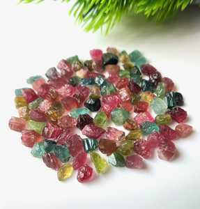 Multi Tourmaline <b>Raw</b> Gemstone Natural Rough <b>Crystal</b> Colorful Stone For Jewelry Making Healing Bulk Supply - Product Image 1